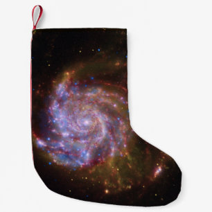 Starbirth in the Pinwheel: M101 Galaxy Small Christmas Stocking