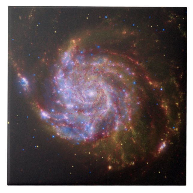 Starbirth in the Pinwheel:  M101 Galaxy Tile (Front)