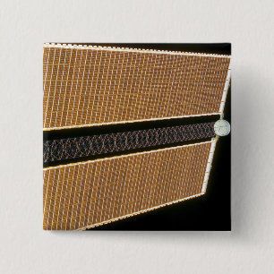 Starboard solar array wing panel 2 inch square button