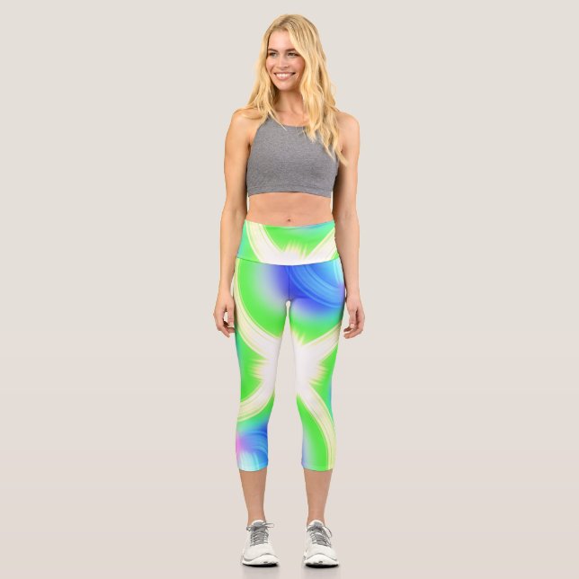 Starburst Capri Leggings (Front)