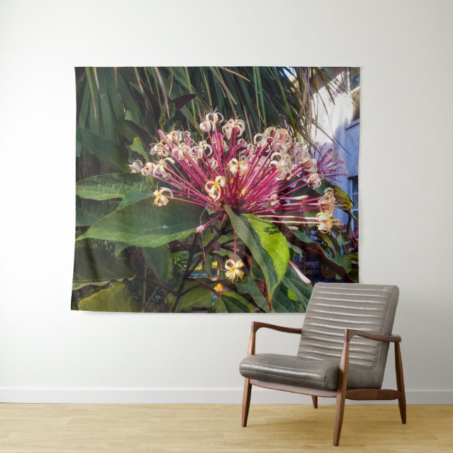 Starburst Clerodendrum Fleurs Tapisserie (En situation (horizontale))