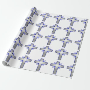 STARBURST CROSS WRAPPING PAPER