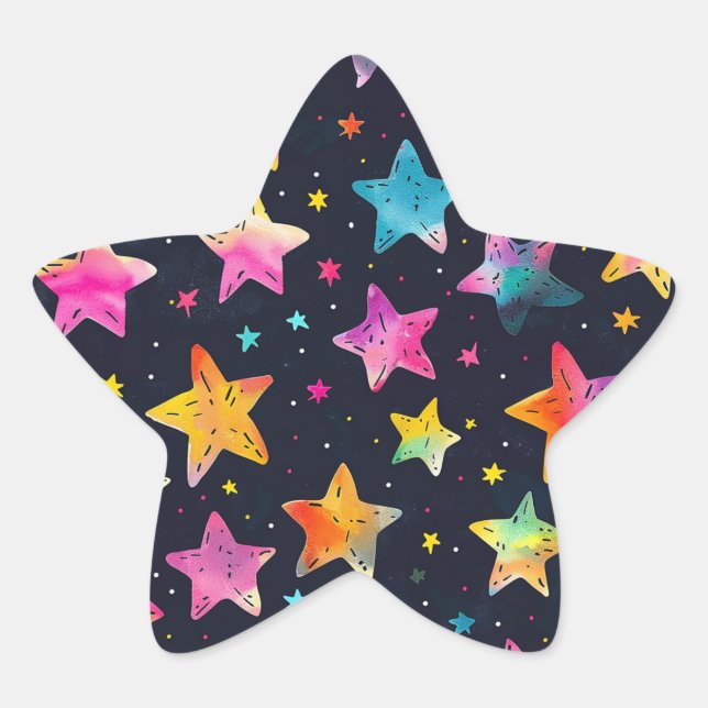 Starburst Dreams Star Sticker (Front)