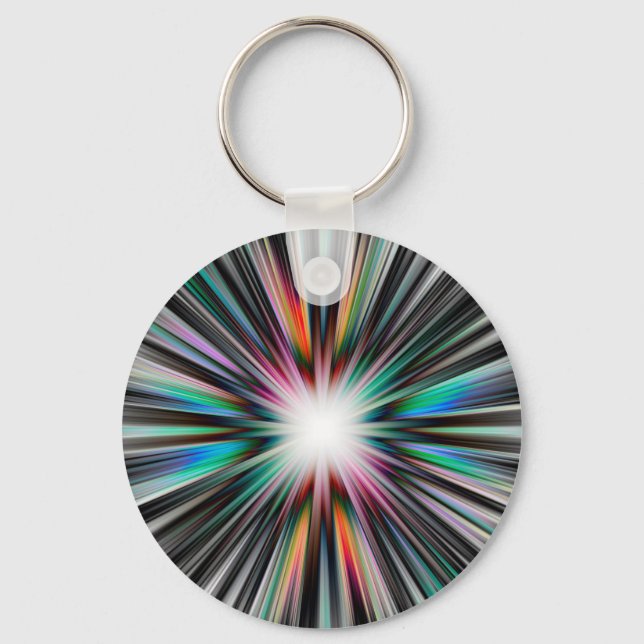 Starburst explosion pattern keychain (Front)