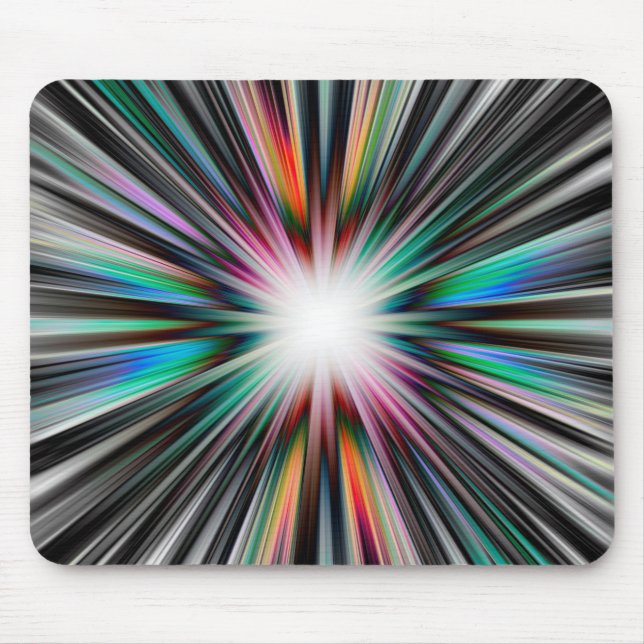 Starburst explosion pattern mouse pad (Front)