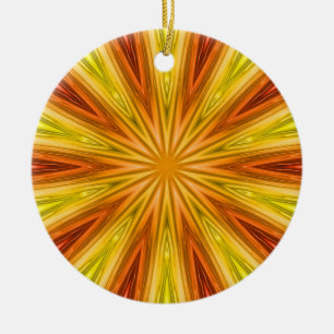 Starburst kaleidoscope ornament