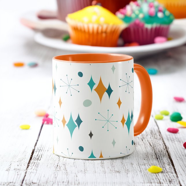 Starburst Mid Century Modern Pattern Mug (Creator Uploaded)