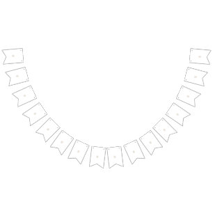 Starburst Pattern   Hand-Drawn Neutral Design Bunting Flags