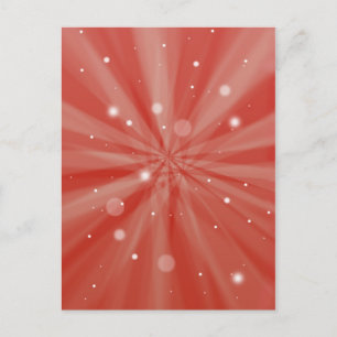 Starburst red postcard