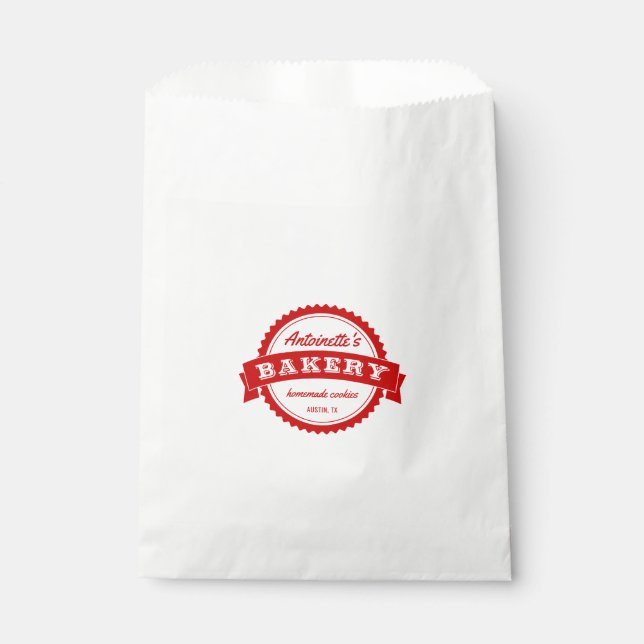 Starburst Seal Personalized Bakery Bags (Front)