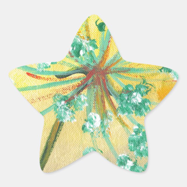 starburst star sticker (Front)
