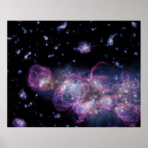 Starburst Stellar Fireworks Outer Space Final Poster