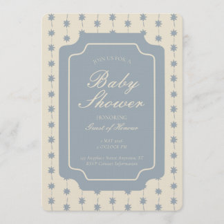 Starburst Stripe Geometric Gender Neutral Beige Invitation