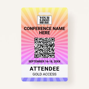 Starburst Sunshine Conference Event Badge