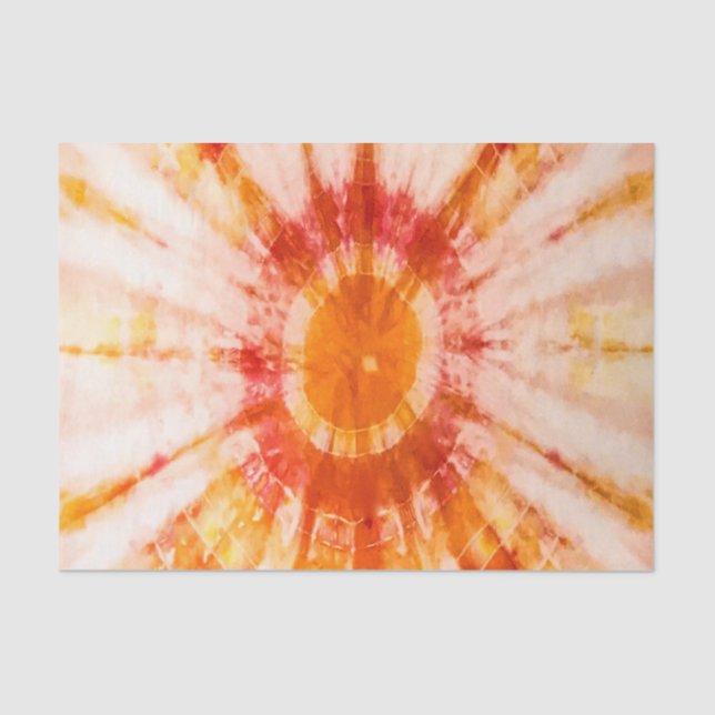 Starburst Tie Dye Craft Tissue Paper in Hot Colour (Front)
