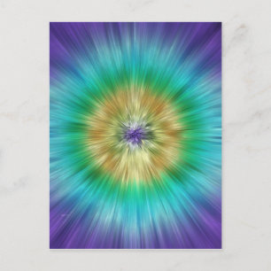 Starburst Tie Dye Postcard