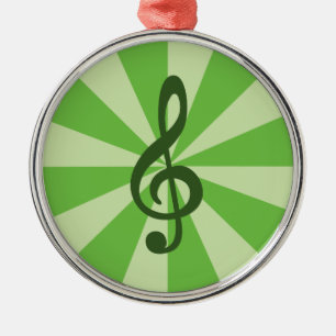 Starburst Treble Clef Ornament