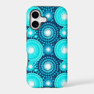 Starbursts et pinwheels, bleu marine et turquoise