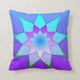 StarColor2 Throw Pillow