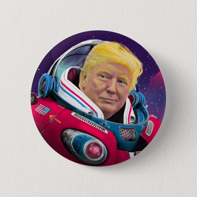 StarCommander in Chief 2 Inch Round Button (Front)