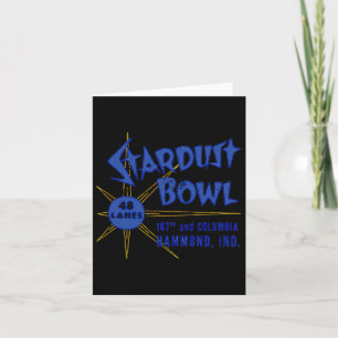 Stardust Bowl Retro Vintage Bowling Indiana  Card