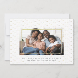 Stardust Gold Foil Photo Holiday Card