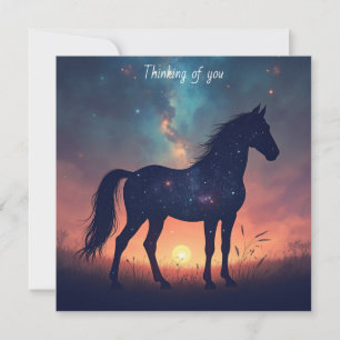 Stardust Horse Thinking of You Card