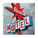 Stardust Motel Sign Tile<br><div class="desc">Stardust Motel Sign  Artist: Naomi McCavitt</div>
