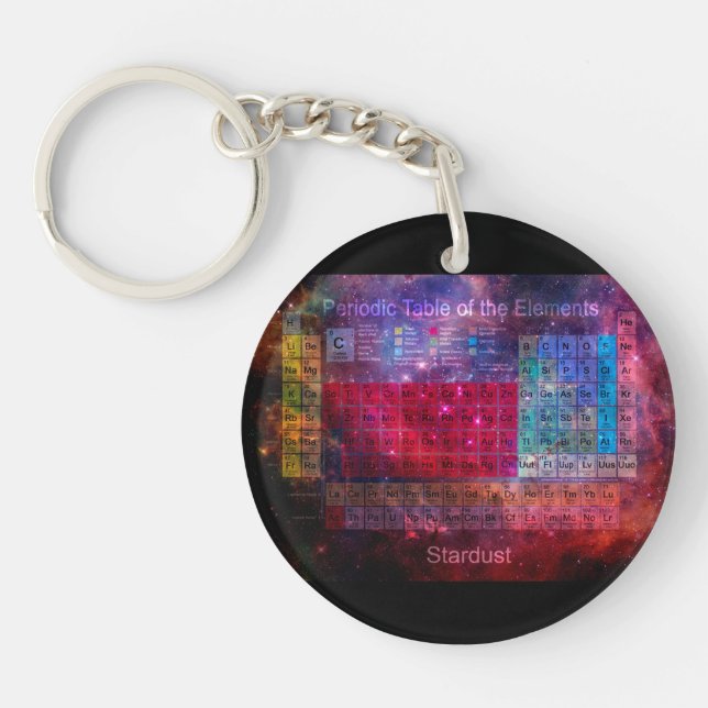 Stardust Periodic Table Keychain (Front)