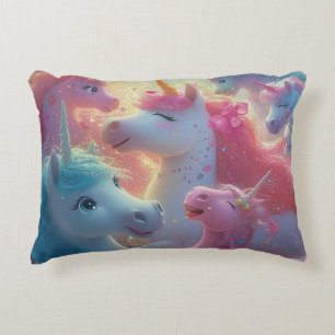 Stardust Unicorn Gala Accent Pillow
