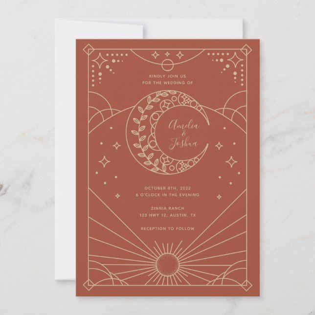 Stardust Wedding Invitations (Front)