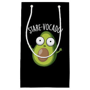Stare-vocado Funny Avocado Pun Dark BG Small Gift Bag