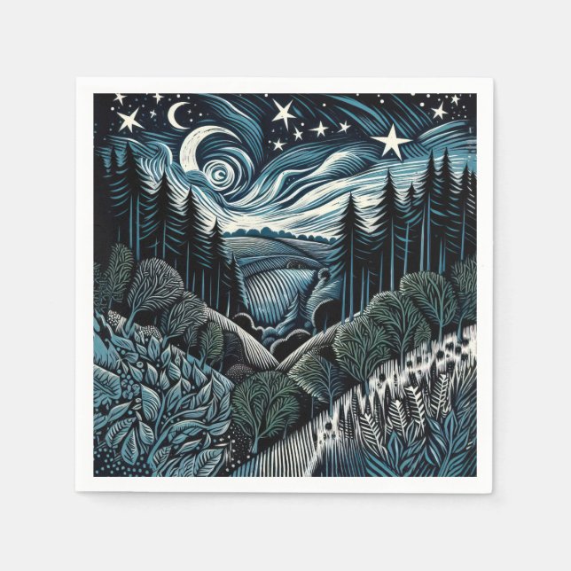 Starfall Napkin (Front)