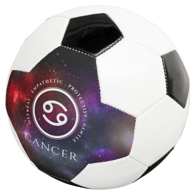 Starfield Cancer Crab Western Zodiac Soccer Ball (Three Quarter)