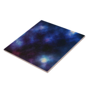 Starfield Space, night sky with many stars Tile