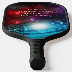 Starfield with Multicolored Cosmic Dust Pickleball Paddle