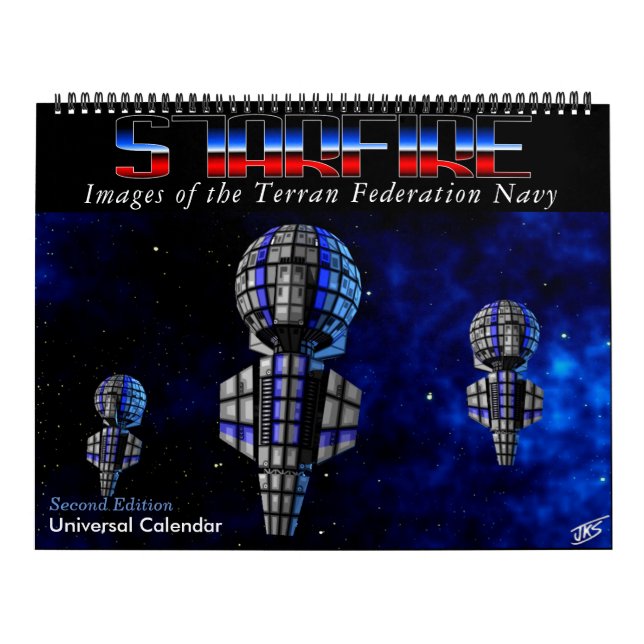 Starfire Calendar: Terran Federation Navy, 2nd Ed Calendar (Cover)