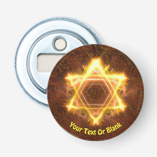 Starfire Fractal Star Of David Bottle Opener