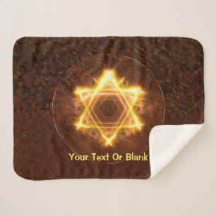 Starfire Star Of David Sherpa Blanket