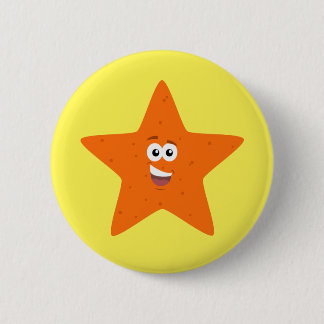 Starfish 2 Inch Round Button