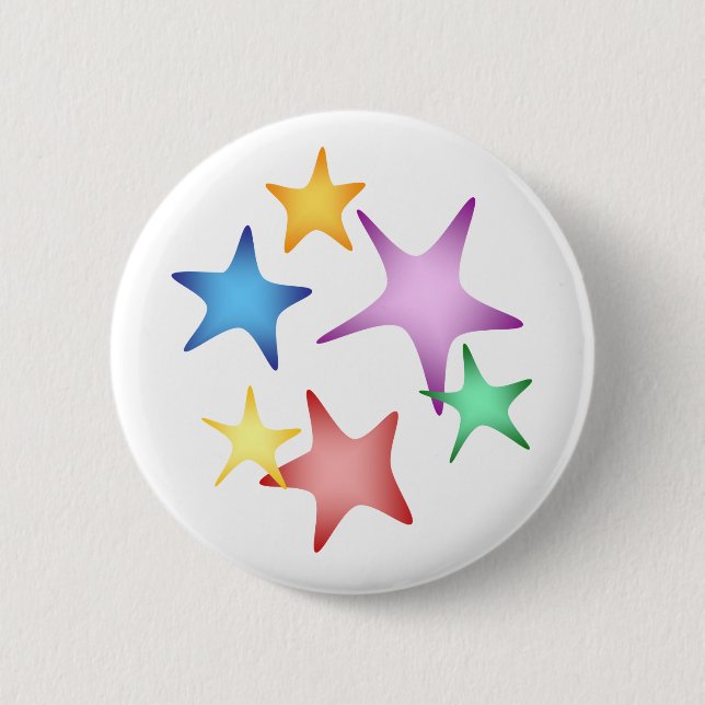 Starfish 2 Inch Round Button (Front)