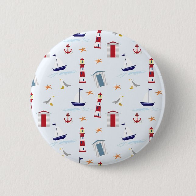 starfish 2 inch round button (Front)