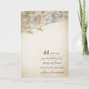 Starfish 44th Anniversary Card