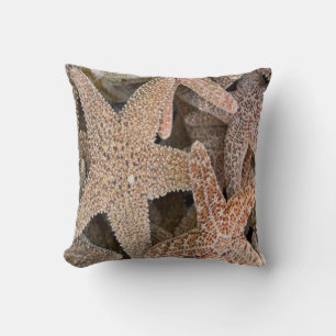 Starfish all around throw pillow