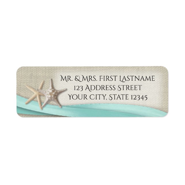 Starfish and Aqua Ribbon (Front)