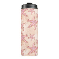 Starfish and Coral Pink Pastel Pattern