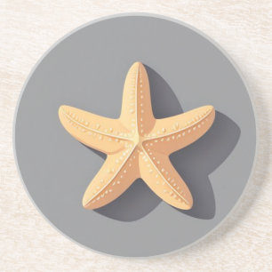 Starfish and Its Shadow Coaster