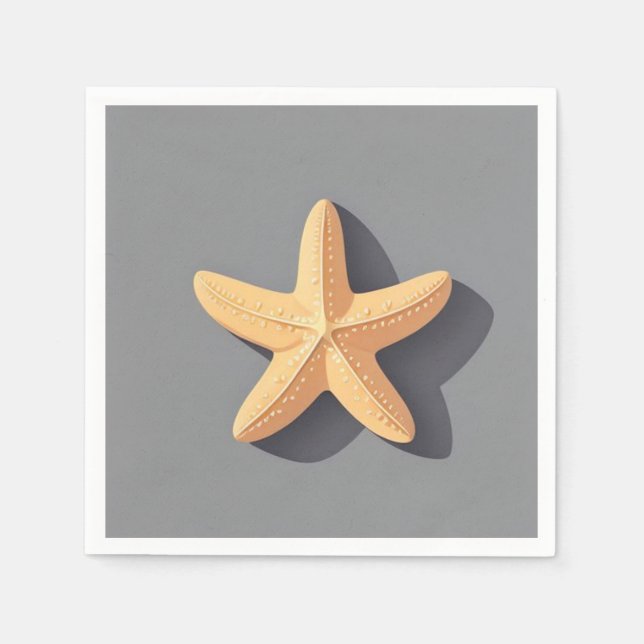 Starfish and Its Shadow Napkin (Front)