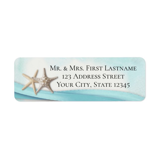 Starfish and Ocean Blue Ribbon (Front)