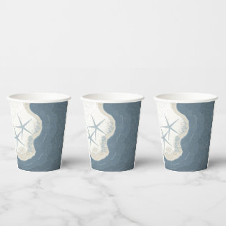 Starfish and Ocean Paper Cups